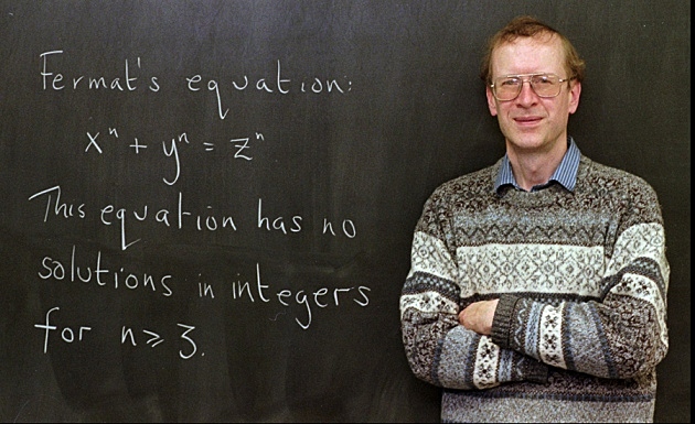 Andrew Wiles demostró el último teorema de Fermat.