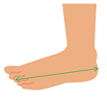 Medida a base del PIE