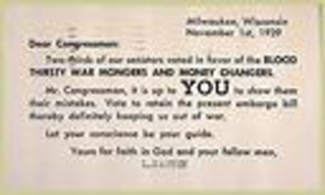 US Begins Passing Neutrality Acts