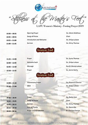 Ladies fasting prayer