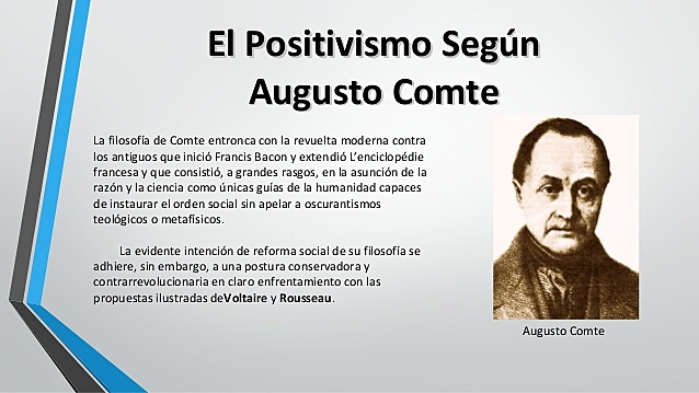 POSITIVISMO O SOCIOLOGISMO (1798-1917)