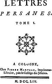 Montesquieu publica su libro "Cartas Persas"