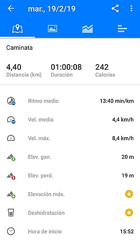 Salud. Rutas con Runtastic 2.