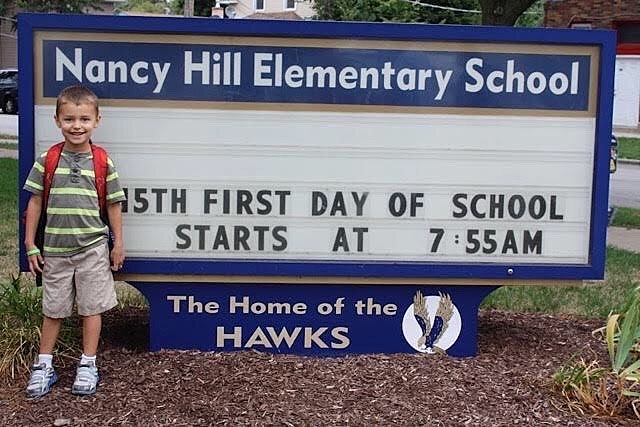 My first day of school