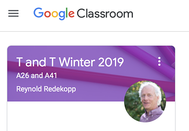 Laura uses Google Classroom for the first time!