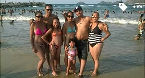 Fui de paso a la playa con toda mi familia
