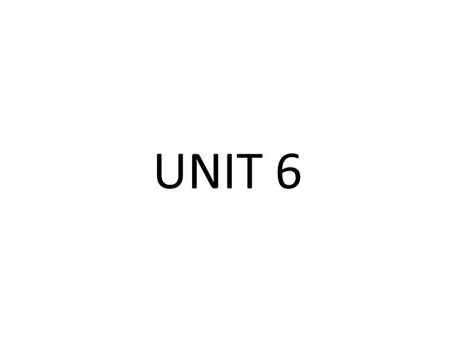 Unit 6 , Work your Way up