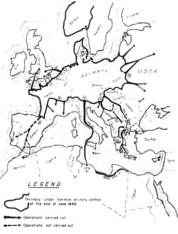 Plans for an invasion of Great Britain; beginning of the Battle of Britain