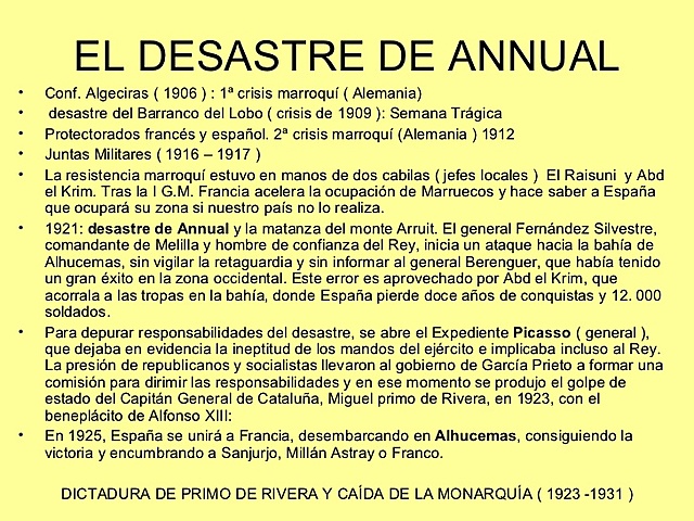 1921 Desastre de Annual
