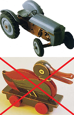 Solo juguetes de plastico