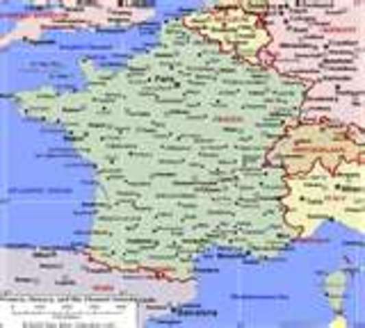 Italy Enters the war on the side of Germany and invades France