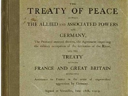 Draft Of Treaty of Versailles