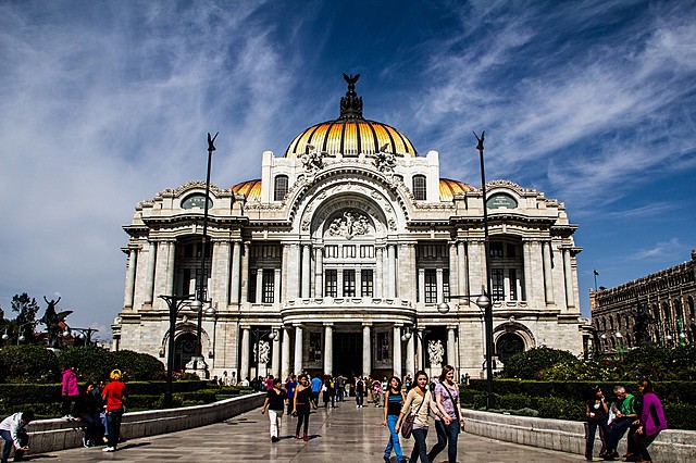 Construcción del Palacio de Bellas Artes