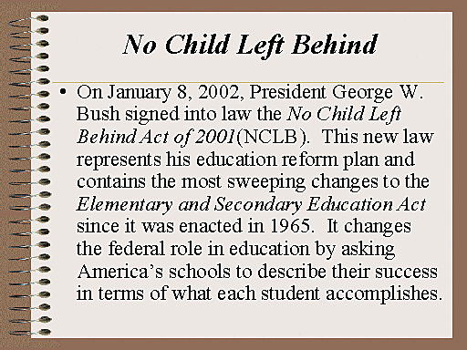 No Child Left Behind Act