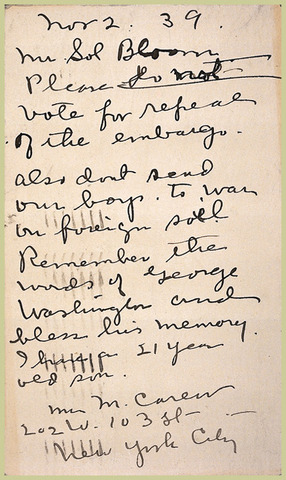 US begins passing Neutrality Acts