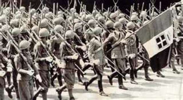 Italian troops conquer Ethiopia