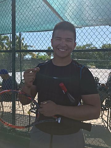 Gané un torneo de tennis.