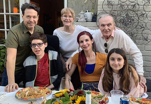 Pude pasar el Día de Acción de Gracias con mis abuelos que me vinieron a visitar