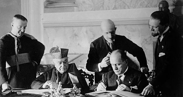 Mussolini received support from Pope Pius XI