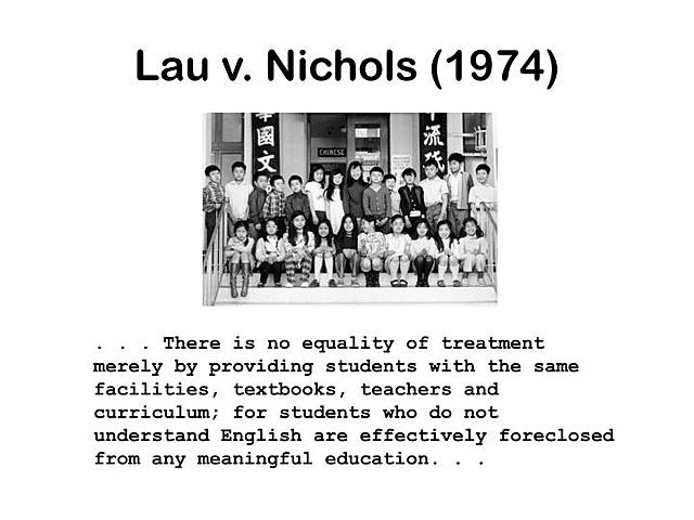 Lau v. Nichols Act