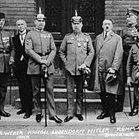 Hitler staged a failed coup in Munich