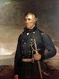 Zachary Taylor crosses the Rio Grande River