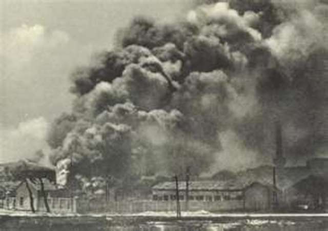 British and French defeat at Dunkirk