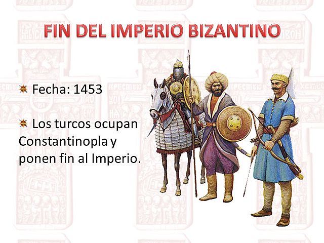 Fin del imperio Bizantino