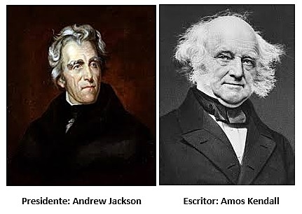 el presidente Andrew Jackson eligió a Amos Kendall.