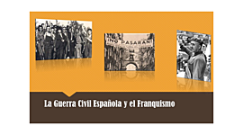 Timeline: Guerra Civil y Franquismo