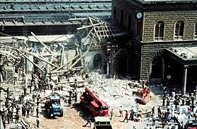 Bombing of Bologna station kills 84, linked to right-wing extremists.