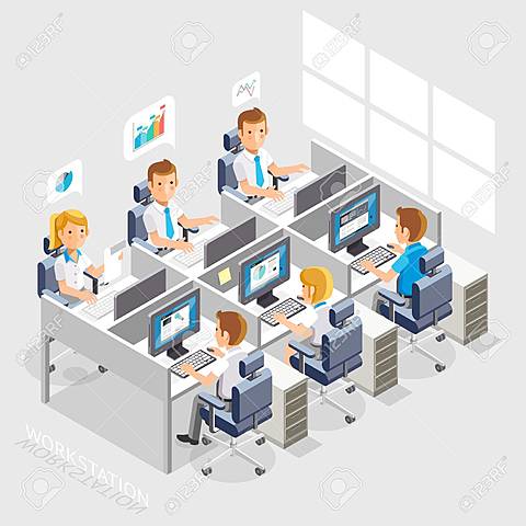 My parents started working in offices