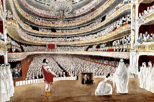 Inauguració Liceu Filharmònico-Dramàtic Barcelonès de Doña Isabel ll