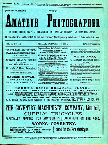 ALFRED S. PUBLICA SUS PRIMEROS ARTÍCULOS DE FOTO