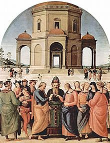 The Engagement of the Virgin Mary is Painted (Renaissance Painting)