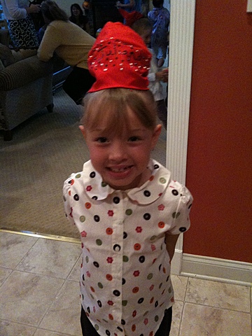 Started cheerleading