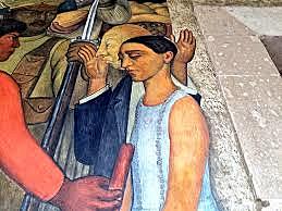 Diego rivera pinta "el que quiera comer que trabaje"