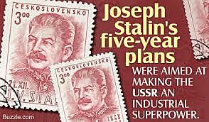 Stalin makes five year plan