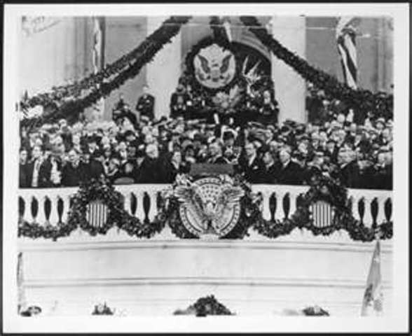 Roosevelt takes office