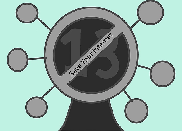 Beeld voor protest tegen artikel 13