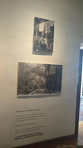 La gente busco el rio pero era fuego