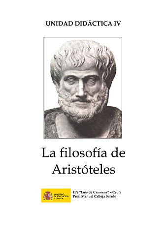 ARISTOTELES PRINCIPIO DE LA DIDÁCTICA