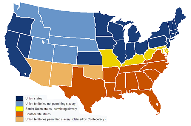 Confederate States of America are formed