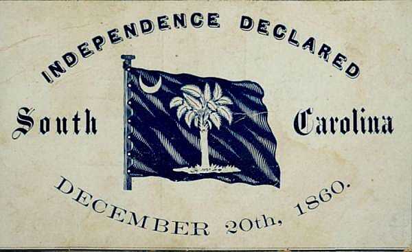 South Carolina Secedes from the Union