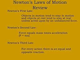 The 3 laws of motion were created