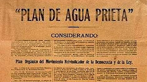 El plan de Agua Prieta