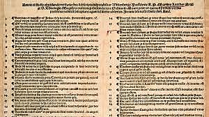 Martin Luther nails the 95 theses to the doors