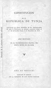 Promulgada Constitución de la República de Tunja