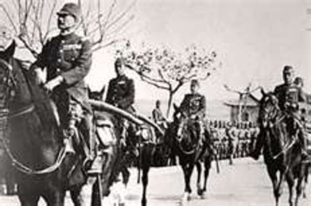Japan invades China