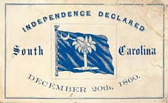 South Carolina Secedes From the Union
